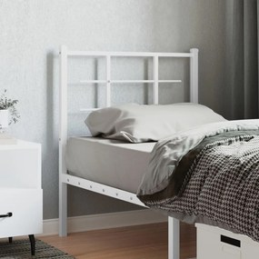 Testiera İn Metallo Bianco 80 Cm /
