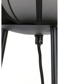 Lampada da terra nera (altezza 132 cm) Plumeria - Light &amp; Living