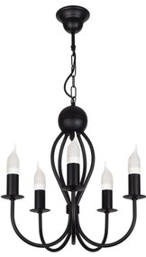 Lampadario a sospensione con catena ARTHUR 5xE14/40W/230V