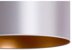 Duolla - Lampadario a sospensione con filo CANNES 1xE27/15W/230V diametro 50 cm argento/rame