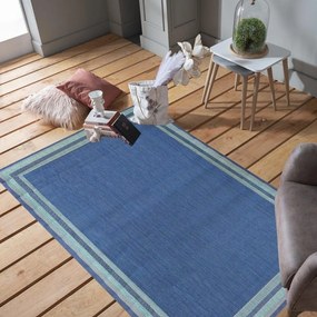 Elegante tappeto in colore blu mare Larghezza: 160 cm | Lunghezza: 210 cm