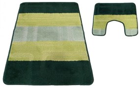 Set di due tappeti antiscivolo verdi 50 cm x 80 cm + 40 cm x 50 cm