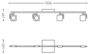 Philips 53194/48/P0 - Luce Spot a LED MILLENNIUM 4xLED/4,5W/230V