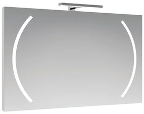 Specchio con illuminazione integrata bagno rettangolare Boomerang L 100 x H 70 x P 2.5 cm