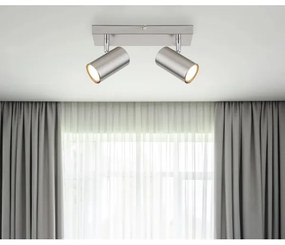 Globo 57911-2 - Faretto ROBBY 2xGU10/25W/230V cromo opaco