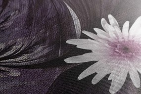 Quadro su tela – Fiori su sfondo meraviglioso