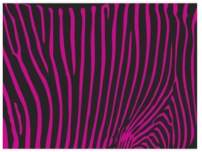 Fotomurale  Zebra pattern (viola)  Colore Nero, Dimensioni e Misure 300x231