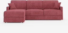 Tommy Divano Letto con penisola contenitore - design minimal e sfoderabile in tessuto smacchiabile simil cotone T33