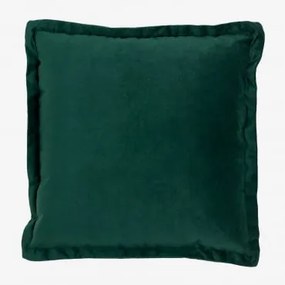 Cuscino quadrato in velluto (53x53 cm) Kata Verde Jungle - Sklum