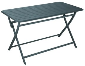 Tavolo da pranzo per giardino Idaho NATERIAL struttura e superficie in Alluminio  blu per 4 persone 130x75cm