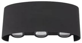 Applique a LED da esterno ARROW 6xLED/1W/230V IP54 nero