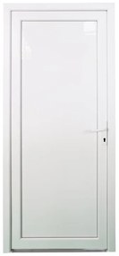 Portoncino d'ingresso in pvc Base L 80 x H 210 cm bianco apertura sinistra
