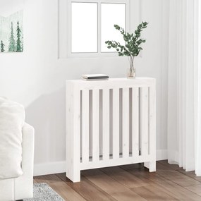 Copertura Termosifone Bianca 79,5x19x84 Cm Legno Massello Pino /