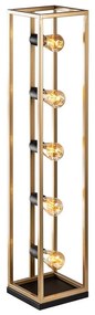 Lampada da terra KAFES 5xE27/40W/230V dorata
