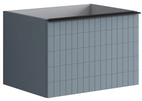 Mobile da bagno sotto lavabo Pixel grid indaco L 60 x H 40 x P 45.5 cm 2 cassetti, lavabo non incluso