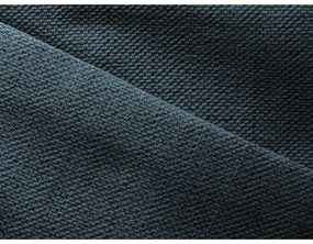 Divano angolare blu allungabile/con contenitore (con penisola a destra) Nanea – Makamii