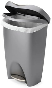 Bidone in plastica grigio 50 l Brim - Umbra