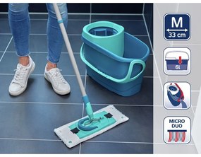 Mop con secchio e coperchio di ricambio Clean Twist M Ergo - LEIFHEIT