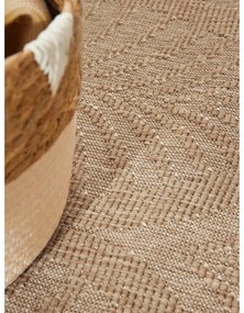 Tappeto da interno/esterno rotondo beige/avorio ø 160 cm Duet Liora – NORTHRUGS