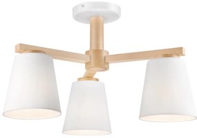 Plafoniera ELLIE 3xE27/60W/230V bianco