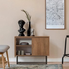 Mobile colore naturale in noce 90x72 cm Rodez - Kalune Design