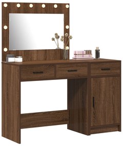 Set di toeletta a 2 pezzi con led in nero rovere