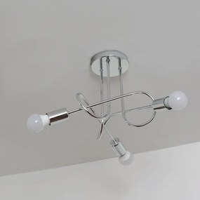 Plafoniera OXFORD 3xE27/15W/230V cromo lucido