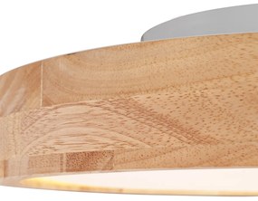 Plafoniera scandinava in legno 40 cm con LED dimmerabile - Pecker