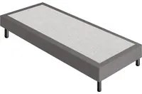 Letto Sommier Singolo 80x190 Grigio Rivestito - Resistente fino a 120 Kg per Persona