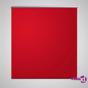 vidaXL Tenda a Rullo Oscurante 80 x 230 cm Rosso