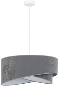 Brilagi - Lampadario LED a sospensione con filo LYRA 1xE27/15W/230V grigio/bianco