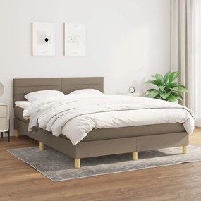 Giroletto A Molle Con Materasso Tortora 140x200 Cm İn Tessuto /