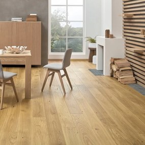 Parquet multistrato forte XL in rovere spazzolato e verniciato family sp. 14/2.5 mm 1.37 m²