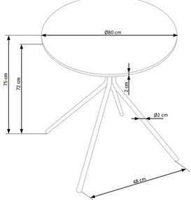 Tavolo da pranzo HOMORA nero