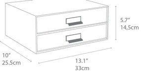Organizer verde in cartone per cassetti Birger Canvas Paper Laminate – Bigso