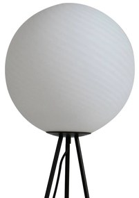 Lucande, lampada da terra Kestralia, bianco, vetro, Ø 35 cm, E27