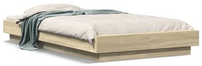 Giroletto Luci Led Rovere Sonoma 90x190 Cm İn Legno Multistrato /