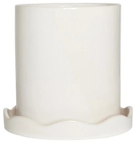 OYOY Living Design - Nami Vaso per Piante w/Piattino Medium White OYOY Living Design