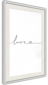 Poster  Love Pulse  Cornice Quadri Cornice nera, Larghezza x Altezza Home decor 20x30