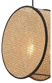 Lampada a sospensione con cavo BIG DRUM 1xE27/60W/230V marrone/nero