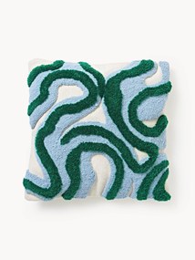 Copricuscino fatto a mano con design trapuntato Jiri