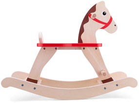 Cavallo a dondolo in legno - natural