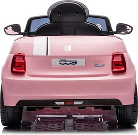 Macchina Elettrica per Bambini Fiat 500 12V 30W con Telecomando Luci e Suoni Rosa...