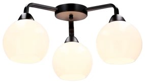 Lampadario a plafone CALDERA 3xE27/60W/230V nero