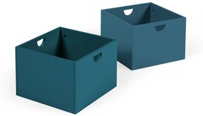 Kave Home - Set 2 cassetti per mobile contenitore Nunila in MDF blu