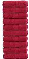 Salviette Premium 10 pz Rosse 30x30 cm 600 g/m 100% Cotone 137397