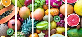 Quadri 5 pezzi – Frutta tropicale