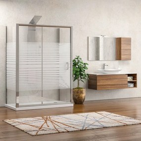Cabina doccia 3 lati 70x110x70 vetro serigrafato K410NS - KAMALU