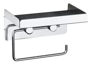 Porta carta igienica autoportante con vano portaoggetti - Wenko