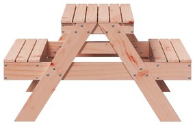 Tavolo da picnic per bambini 88x97x52 cm legno massello douglas
